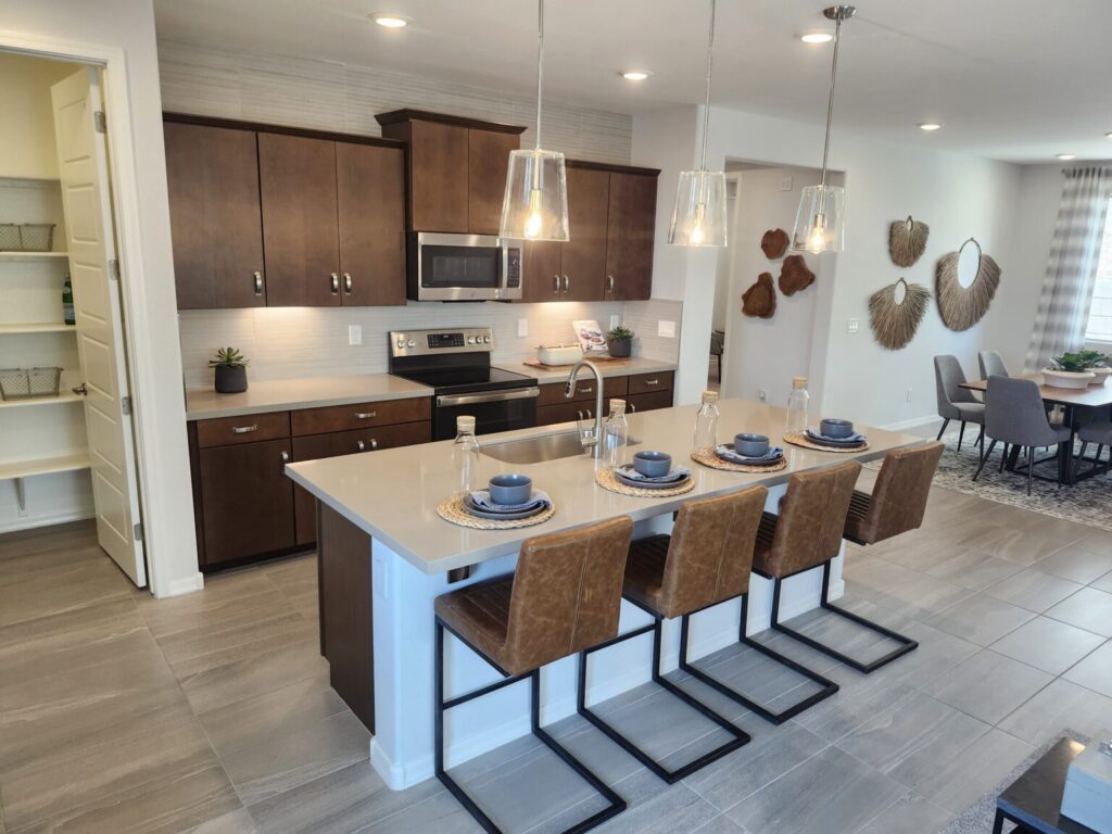 A beautiful remodeled kitchen with modern design.